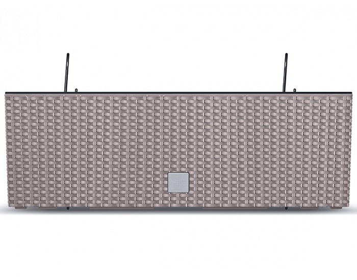 Plastový balkónový kvetináč DRC600W 58 cm - mocca