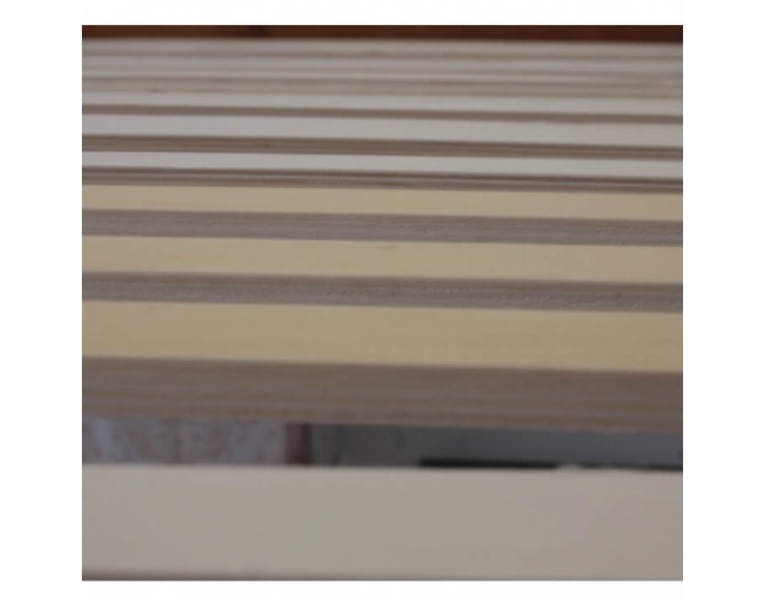 Drevená poschodová posteľ s roštami Verso 90 - svetlohnedá