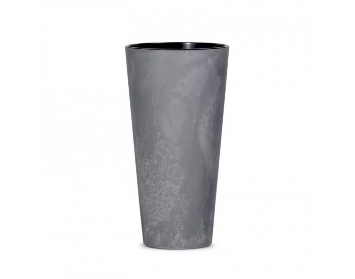 Plastový kvetináč DTUS200E 20 cm - tmavosivá