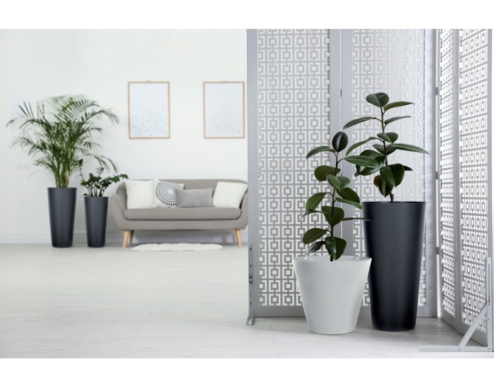 Plastový kvetináč DTUS250 25 cm - mocca