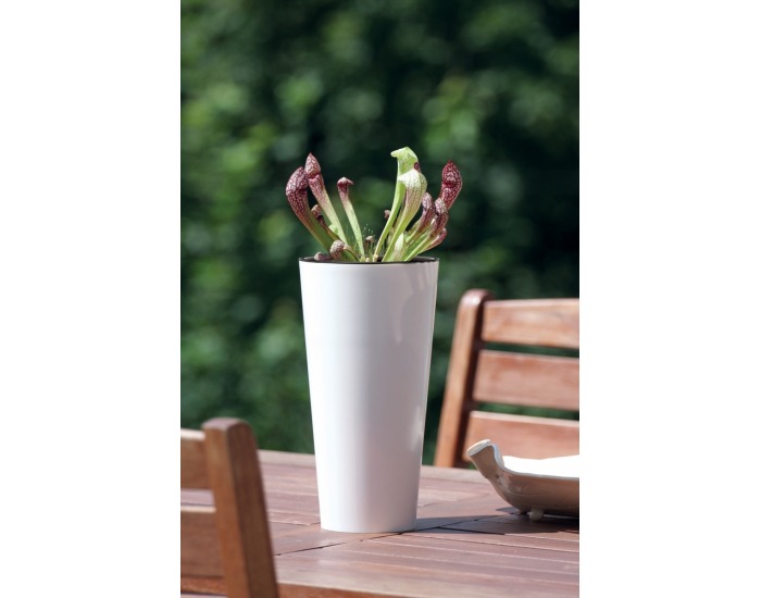 Plastový kvetináč DTUS250 25 cm - mocca