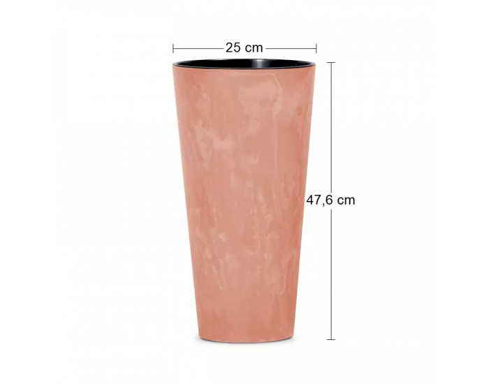 Plastový kvetináč DTUS250E 25 cm - terakota