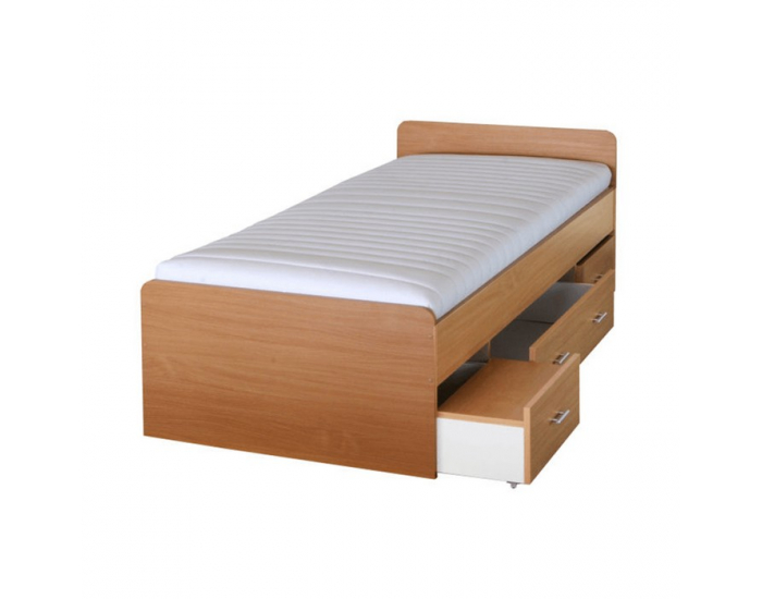 Posteľový rám s úložným priestorom Duet 80262 90 - buk