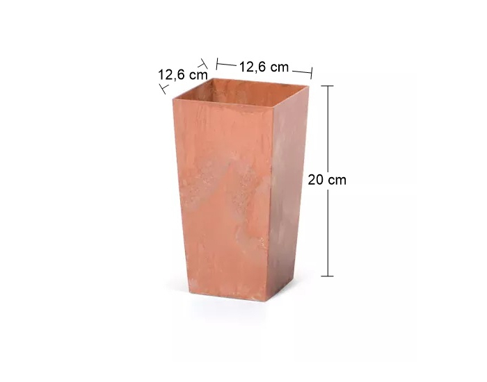 Plastový kvetináč DURS125E 12,5 cm - terakota