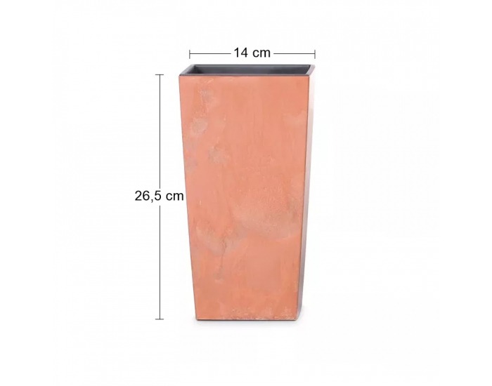 Plastový kvetináč DURS140E 14 cm - terakota