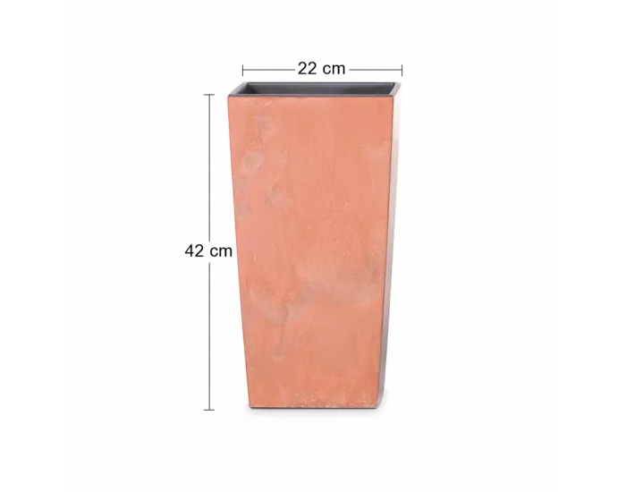 Plastový kvetináč DURS225E 22,5 cm - terakota