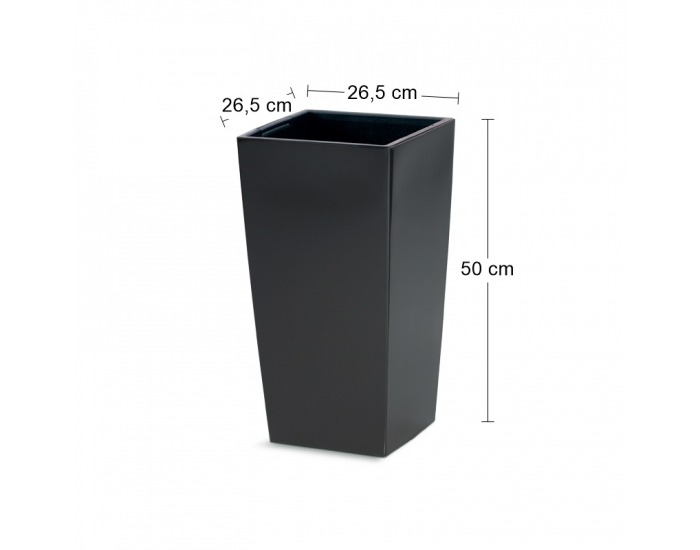 Plastový kvetináč DURS265 26,5 cm - antracit