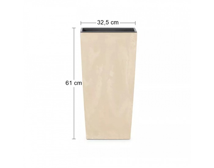 Plastový kvetináč DURS325E 32,5 cm - slonovinová