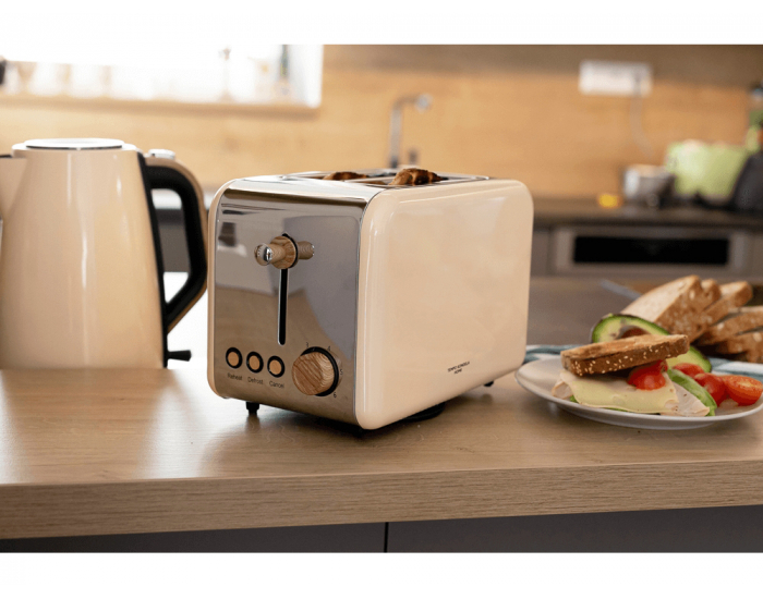 Hriankovač Dustin - béžová / vzor drevo