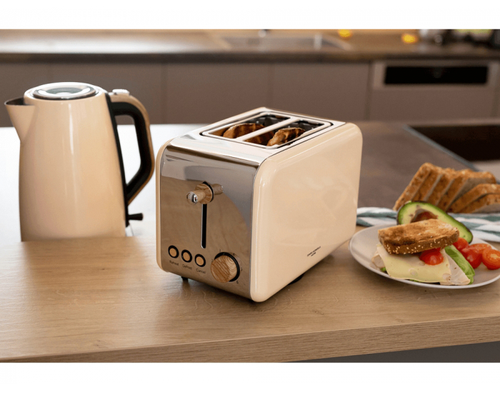 Hriankovač Dustin - béžová / vzor drevo