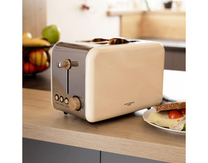 Hriankovač Dustin - béžová / vzor drevo