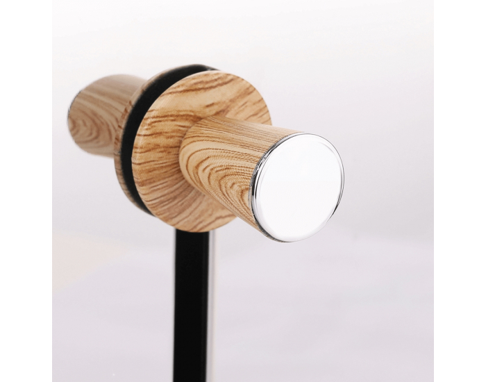 Hriankovač Dustin - béžová / vzor drevo