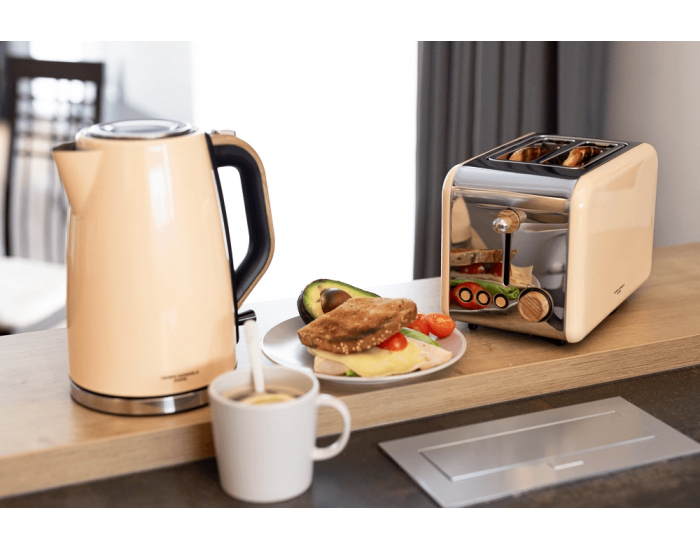 Hriankovač Dustin - béžová / vzor drevo