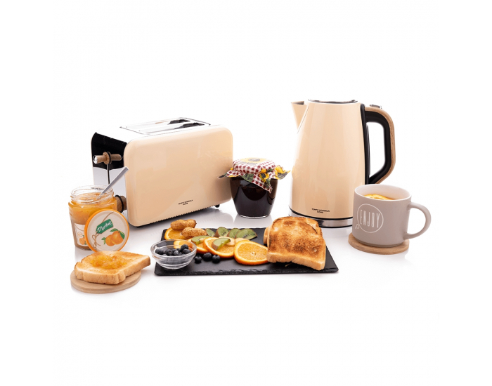 Hriankovač Dustin - béžová / vzor drevo