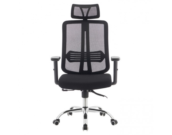 Kancelárske kreslo Duval - čierna / chróm