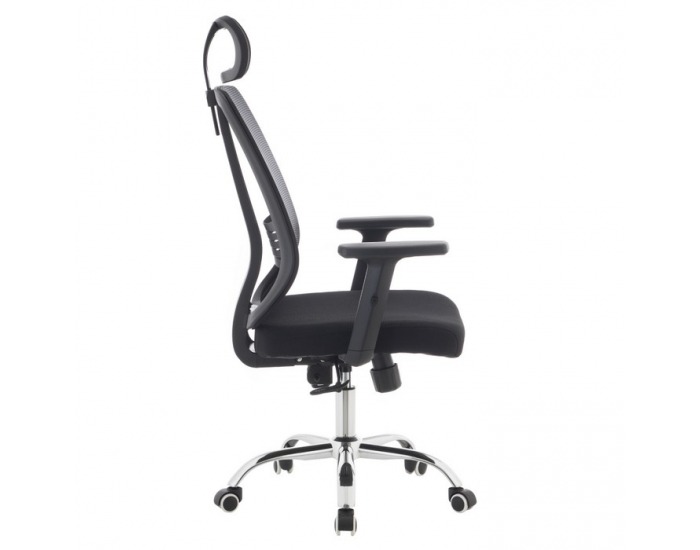 Kancelárske kreslo Duval - čierna / chróm
