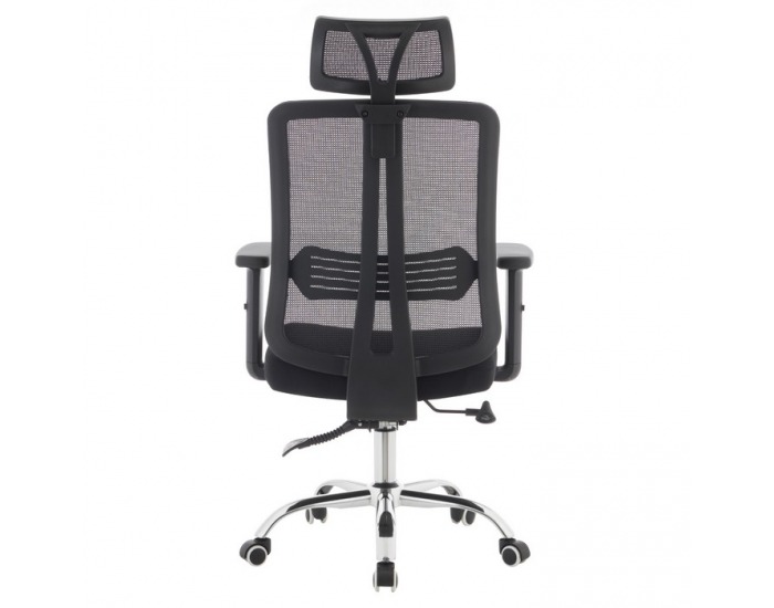 Kancelárske kreslo Duval - čierna / chróm