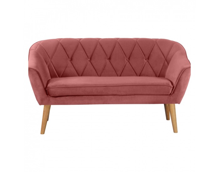 Dvojsedačka Nosel - ružová / prírodná