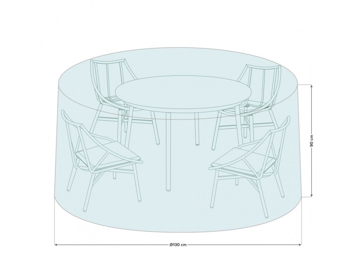 Ochranný obal na záhradný set E-NBD100 - svetlosivá