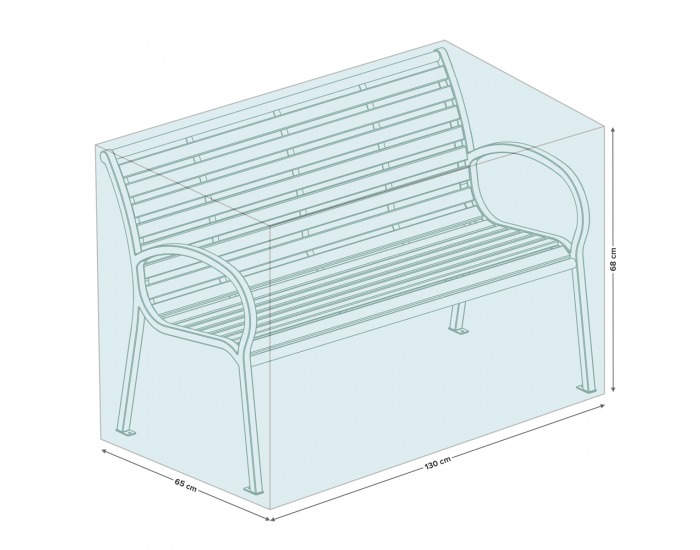 Ochranný obal na záhradnú lavičku E-NBL130 - svetlosivá
