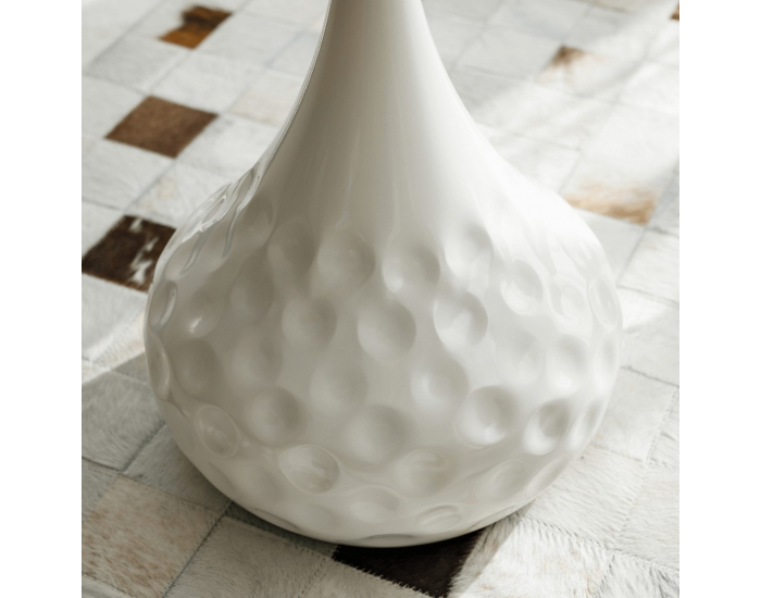 Konferenčný stolík Ebrel - biely mramor / biela