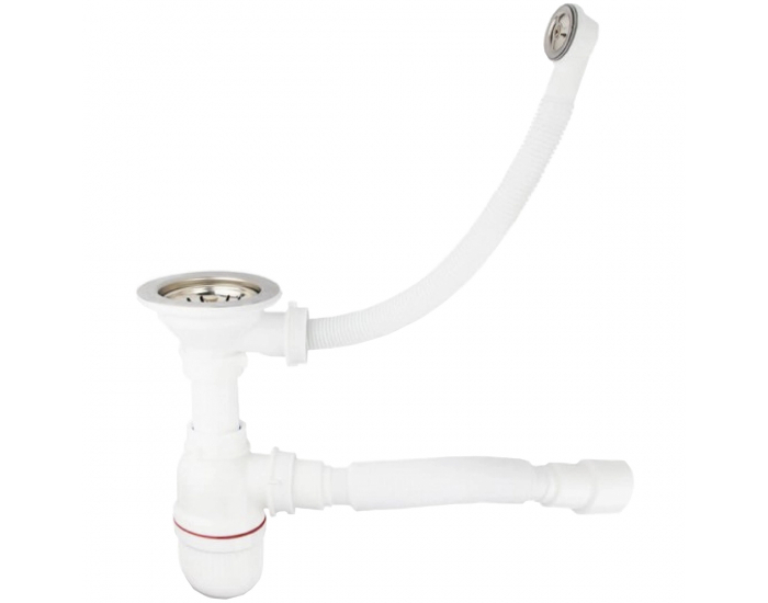 Granitový kuchynský drez so sifónom Eden ENB 02-76 75,5x43,5 cm - béžová