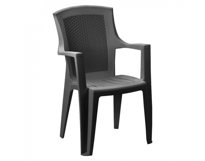 Záhradné stohovateľné kreslo Edenia - antracit