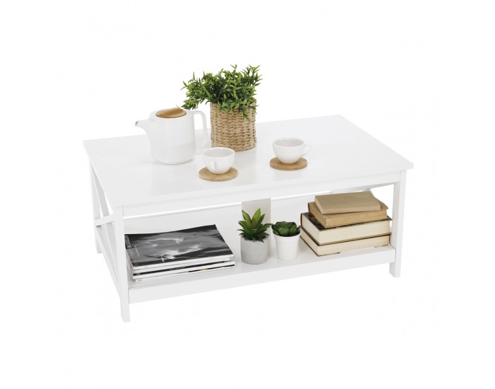 Konferenčný stolík Edria - biela