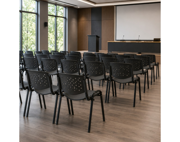 Konferenčná stolička Efisio - čierna