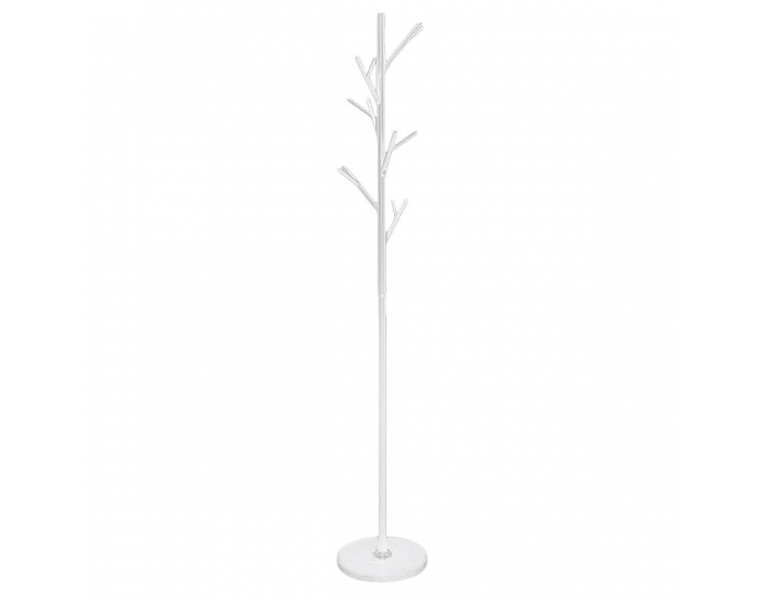 Kovový vešiak Efran - biela / mramor