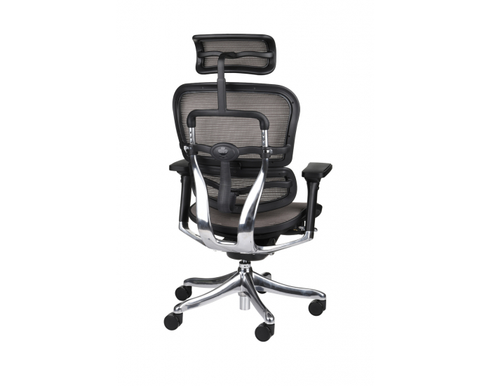 Kancelárska stolička s podrúčkami Efuso BS - sivá / čierna / chróm