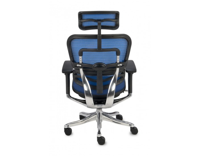 Kancelárska stolička s podrúčkami Efuso BT - modrá / čierna / chróm