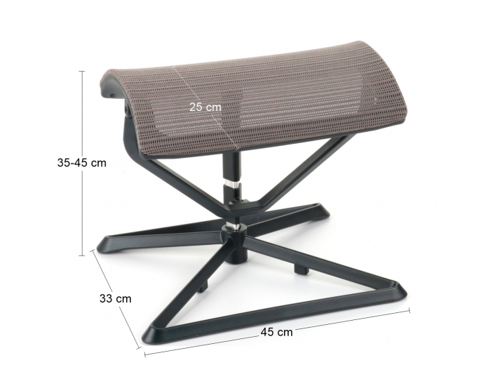 Podnožka Efuso Foot - sivá / čierna