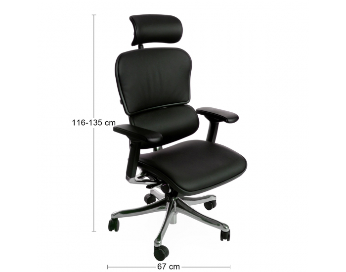 Kancelárska stolička s podrúčkami Efuso LE - čierna / chróm