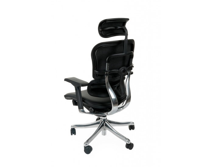 Kancelárska stolička s podrúčkami Efuso LE - čierna / chróm