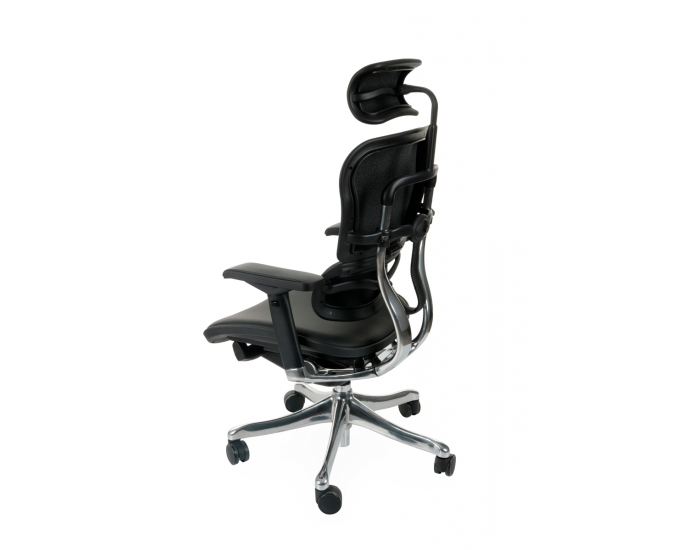 Kancelárska stolička s podrúčkami Efuso LE - čierna / chróm