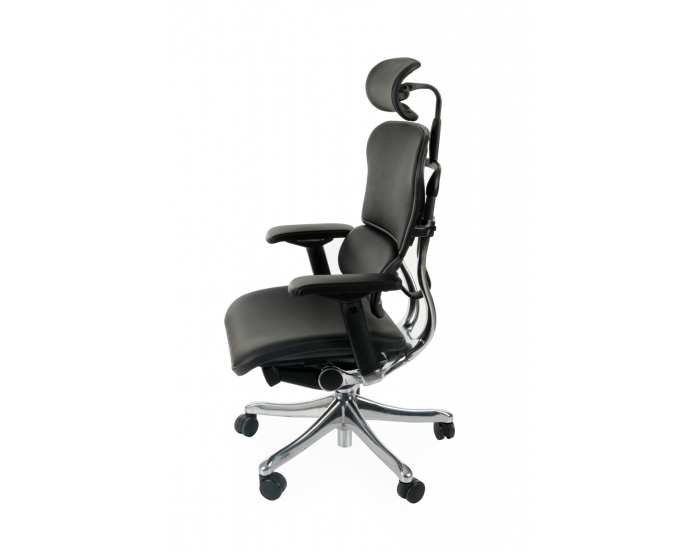 Kancelárska stolička s podrúčkami Efuso LE - čierna / chróm