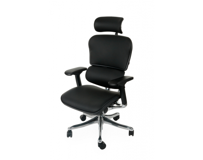 Kancelárska stolička s podrúčkami Efuso LE - čierna / chróm