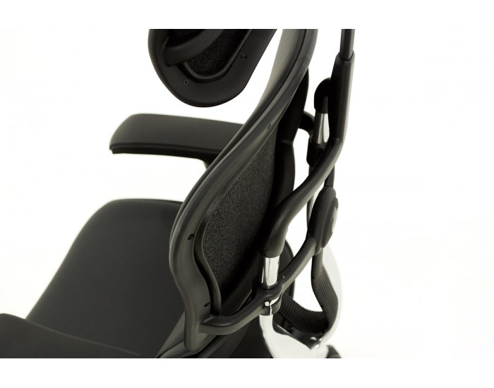 Kancelárska stolička s podrúčkami Efuso LE - čierna / chróm