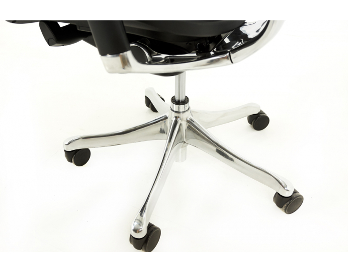 Kancelárska stolička s podrúčkami Efuso LE - čierna / chróm