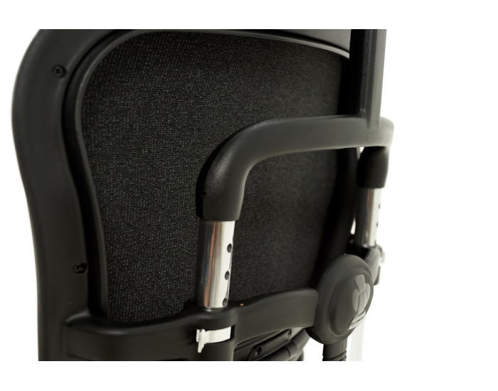 Kancelárska stolička s podrúčkami Efuso LE - čierna / chróm