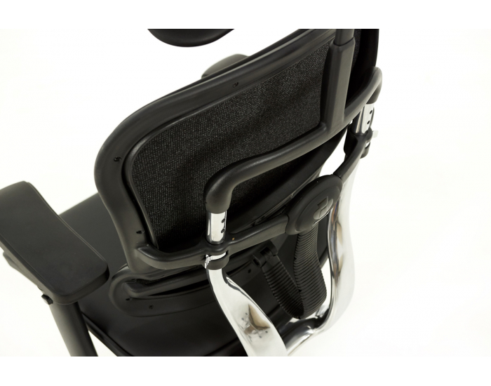 Kancelárska stolička s podrúčkami Efuso LE - čierna / chróm