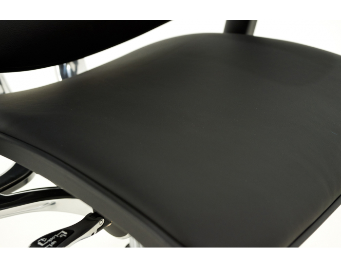 Kancelárska stolička s podrúčkami Efuso LE - čierna / chróm