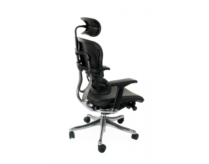 Kancelárska stolička s podrúčkami Efuso LE - čierna / chróm