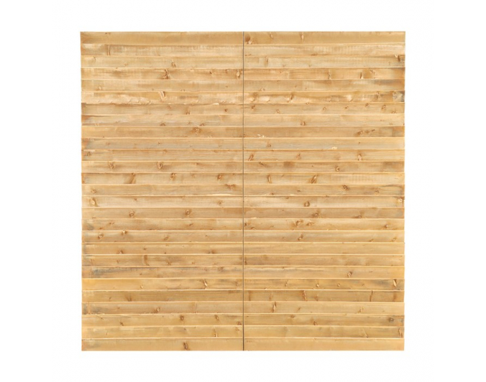 Záhradná skladacia zástena Elady Typ 2 180x180 cm - hnedá