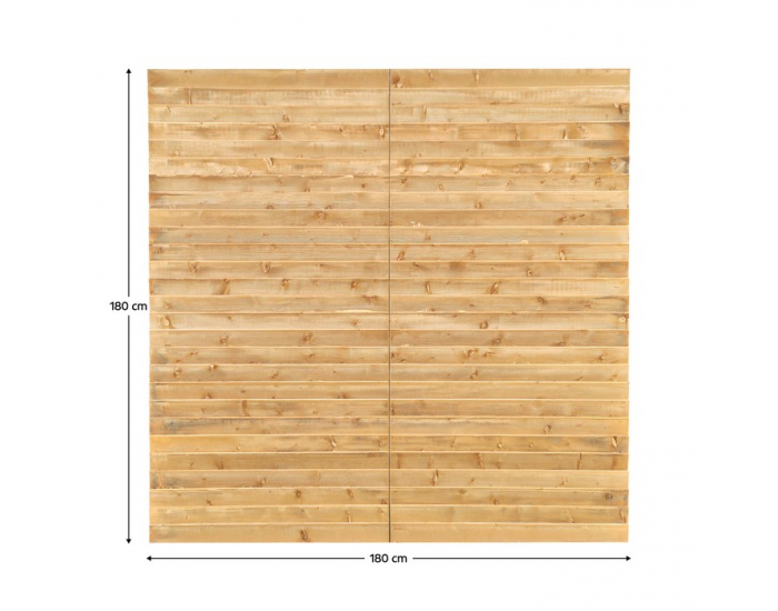 Záhradná skladacia zástena Elady Typ 2 180x180 cm - hnedá