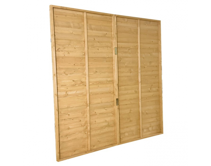 Záhradná skladacia zástena Elady Typ 2 180x180 cm - hnedá