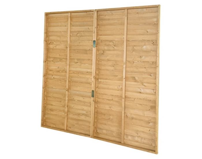 Záhradná skladacia zástena Elady Typ 2 180x180 cm - hnedá