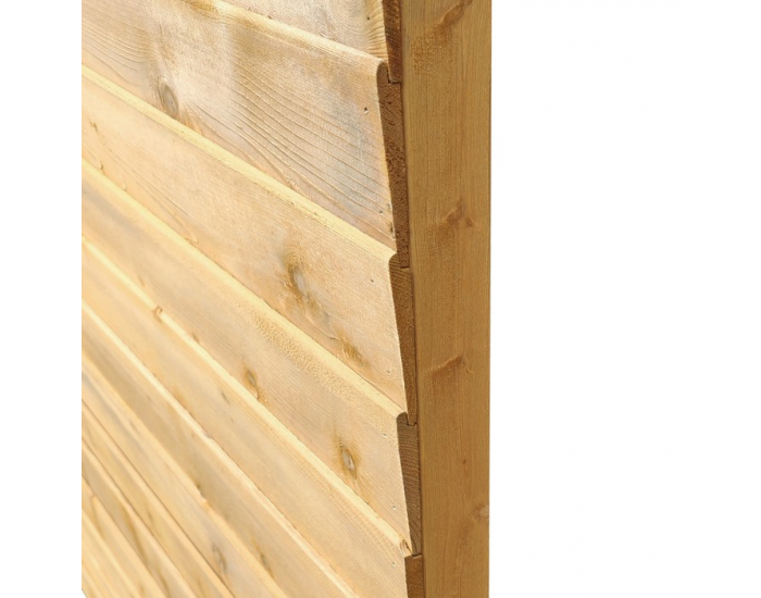 Záhradná zástena Elady Typ 4 180x180 cm - hnedá