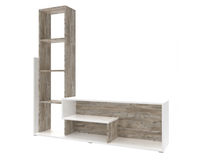 Obývacia stena Elend - biela / dub klondike